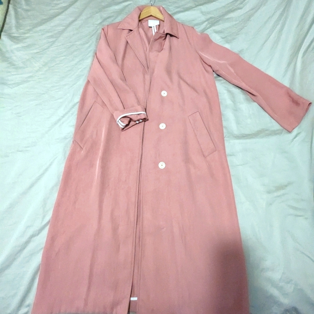 Sandro trench coat (blush, rose pink) Size 36
